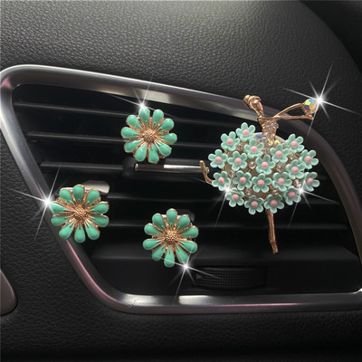 Aer condiționat pentru mașină pentru fete Aerisire pentru parfum Margaretă Decorare rafinată Accesorii drăguțe Toate pentru mașină Accesorii pentru mașină pentru femei