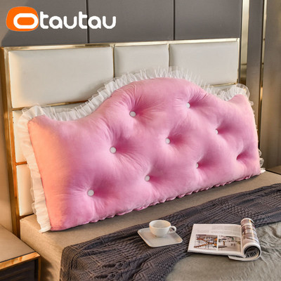 OTAUTAU karalienės lovos karūnos pagalvėlė galvūgalio pagalvė su užpildu nugaros sėdynės dekoro pagalvėlės patalynės pagalvės Plaunamos minkštos aksominės