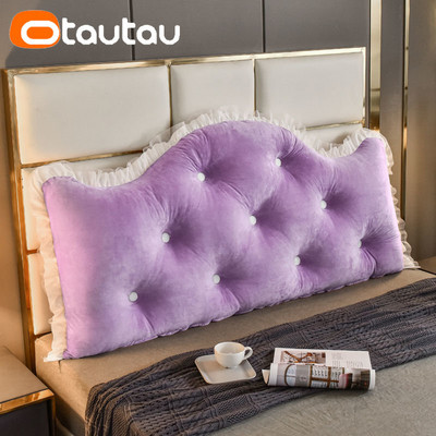 OTAUTAU karalienės lovos karūnos pagalvėlė galvūgalio pagalvė su užpildu nugaros sėdynės dekoro pagalvėlės patalynės pagalvės Plaunamos minkštos aksominės