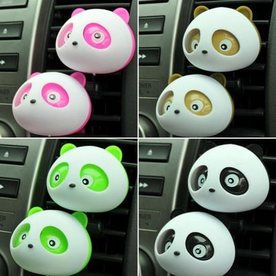 Cute Panda Car Styling Освежител за въздух Парфюм ambientador para auto за Air Vent Decoration Автомобилна миризма Аромати Аксесоар