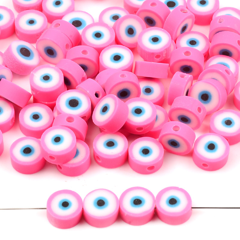 Rose Red Eye Beads Perle od polimerske gline Loose Spacer Evil Bead Za izradu nakita DIY Dodaci za narukvice