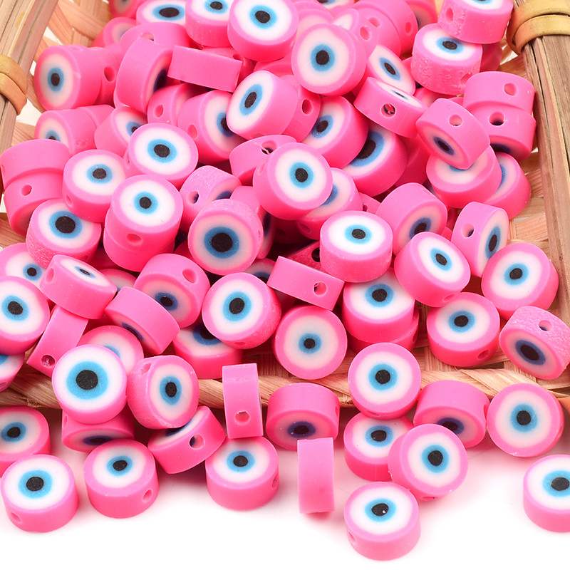 Rose Red Eye Beads Perle od polimerske gline Loose Spacer Evil Bead Za izradu nakita DIY Dodaci za narukvice