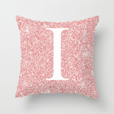 45x45cm pernă de canapea pernă de canapea cu litere bling roz cu miez pernă pentru spătar pernă de aruncare