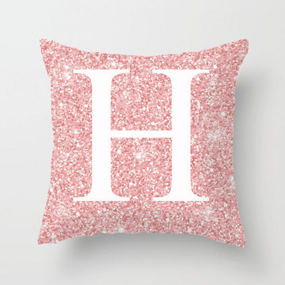 45x45cm pernă de canapea pernă de canapea cu litere bling roz cu miez pernă pentru spătar pernă de aruncare
