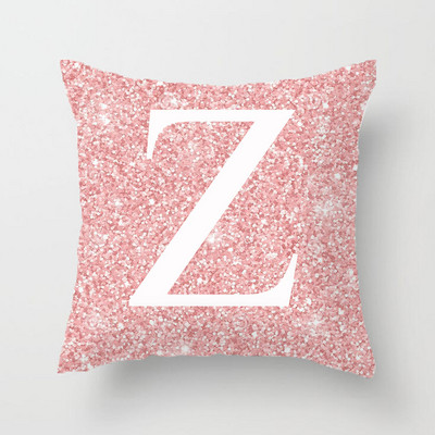 45x45cm pernă de canapea pernă de canapea cu litere bling roz cu miez pernă pentru spătar pernă de aruncare