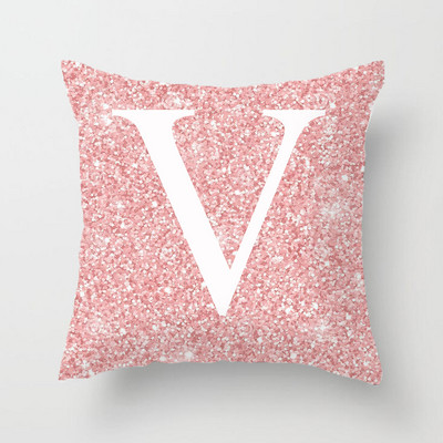 45x45cm pernă de canapea pernă de canapea cu litere bling roz cu miez pernă pentru spătar pernă de aruncare