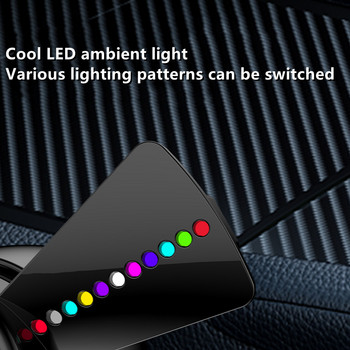 LED светлина Освежител за въздух за кола Air Force Форма на витло Парфюм Вентилатор Скоба Декор Вентилатор на превозно средство Ароматерапия Аксесоари за автомобилен интериор