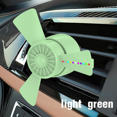 LED fény autós légfrissítő Air Force propeller forma parfüm szellőző klip dekor jármű ventilátor aromaterápia autó belső kiegészítők