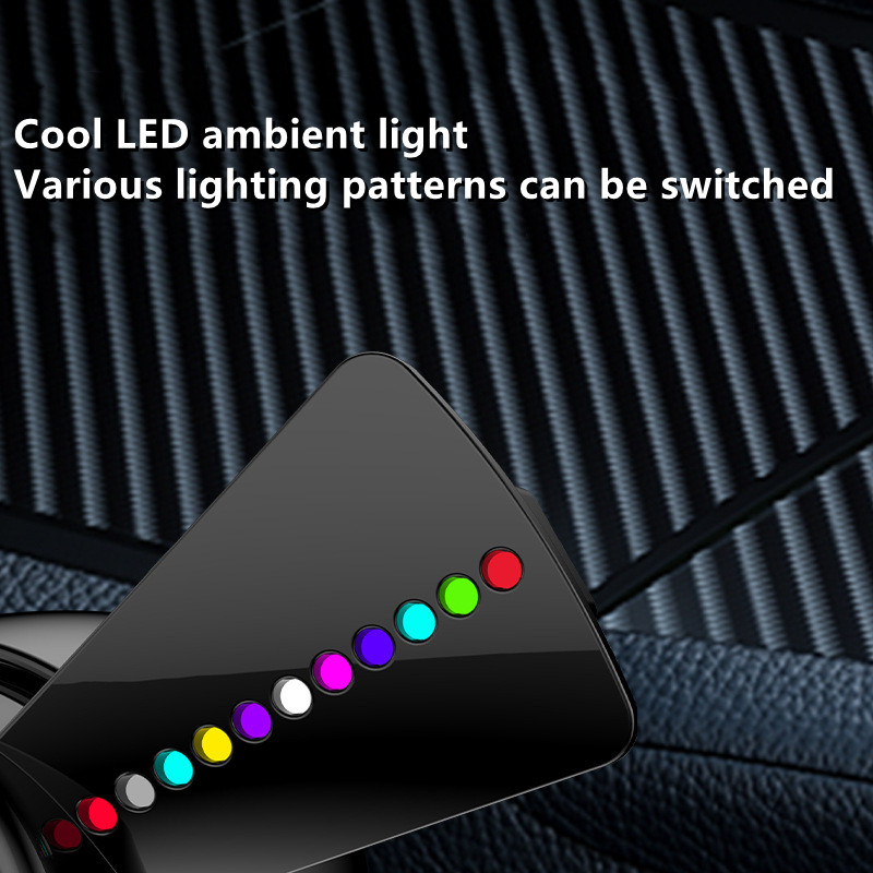 LED fény autós légfrissítő Air Force propeller forma parfüm szellőző klip dekor jármű ventilátor aromaterápia autó belső kiegészítők