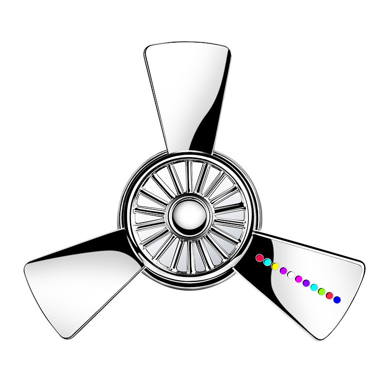 LED fény autós légfrissítő Air Force propeller forma parfüm szellőző klip dekor jármű ventilátor aromaterápia autó belső kiegészítők