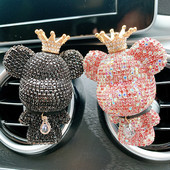 Creative Crown Diamond Cute Bear Miris za automobil Parfem Clip Air Bears Aroma Dekoracija automobila Osvježivač zraka Dodaci za dekoraciju