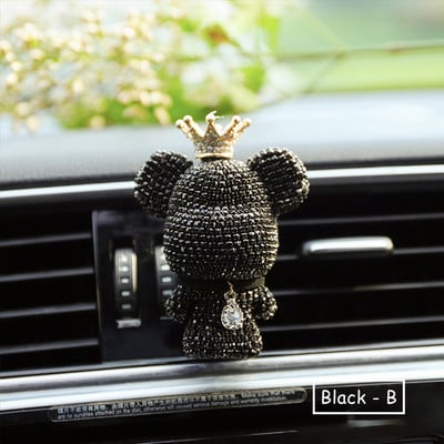 Creative Crown Diamond Cute Bear Miris za automobil Parfem Clip Air Bears Aroma Dekoracija automobila Osvježivač zraka Dodaci za dekoraciju