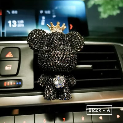 Creative Crown Diamond Cute Bear Miris za automobil Parfem Clip Air Bears Aroma Dekoracija automobila Osvježivač zraka Dodaci za dekoraciju