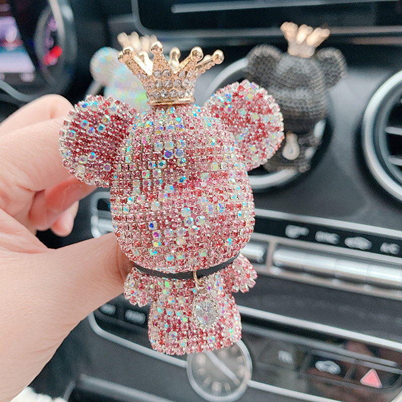 Creative Crown Diamond Cute Bear Miris za automobil Parfem Clip Air Bears Aroma Dekoracija automobila Osvježivač zraka Dodaci za dekoraciju