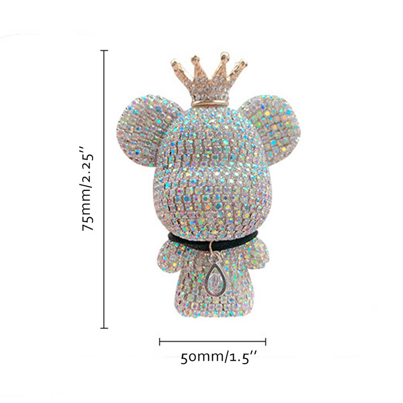 Creative Crown Diamond Cute Bear Miris za automobil Parfem Clip Air Bears Aroma Dekoracija automobila Osvježivač zraka Dodaci za dekoraciju