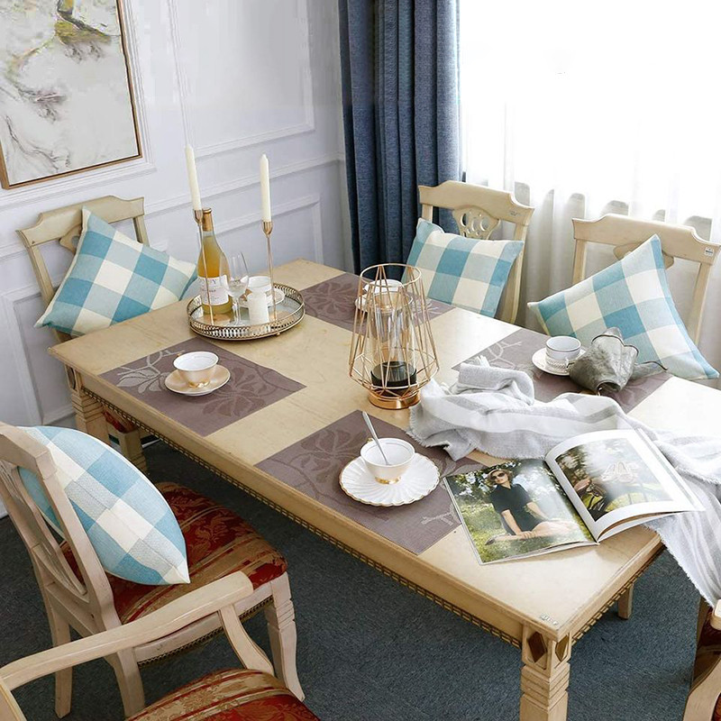 Kućni dekor Cojines Buffalo karirani ukrasni jastučić poliester za uređenje doma na farmi Crvena i crna