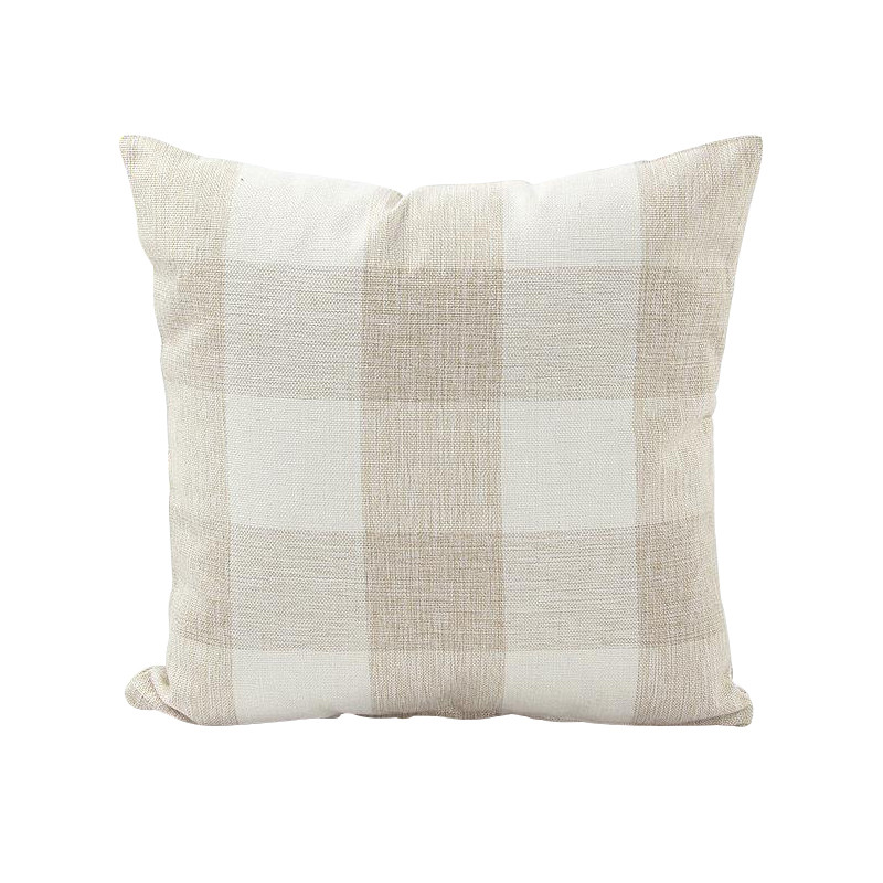 Kućni dekor Cojines Buffalo karirani ukrasni jastučić poliester za uređenje doma na farmi Crvena i crna