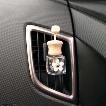 Άδειο γυάλινο μπουκάλι Κλιπ εξαερισμού αυτοκινήτου Διακόσμηση άρωμα για μπουκάλι για αιθέριο έλαιο Αποσμητικό αυτοκινήτου Κλιματιστικό Μπουκάλι αρώματος