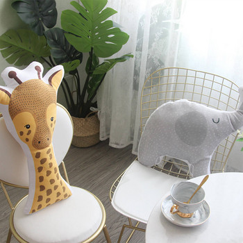 Бебе слонче лисица елен мечка жираф заек меки плюшени играчки възглавници животно плюшена играчка карикатура възглавница възглавница за подарък за деца