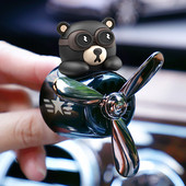 2022 Kiváló minőségű Cute Bear Pilot légfrissítő autó parfüm autódísz Auto Geur Clip Pilot illat dobozzal
