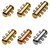 2 kom. Slojevite narukvice od nehrđajućeg čelika od ružičastog zlata, ogrlice, klizne jake magnetske kopče, cijevi, brava, kopča, kuka, nalazi za nakit