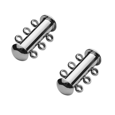 2 kom. Slojevite narukvice od nehrđajućeg čelika od ružičastog zlata, ogrlice, klizne jake magnetske kopče, cijevi, brava, kopča, kuka, nalazi za nakit