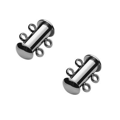 2 kom. Slojevite narukvice od nehrđajućeg čelika od ružičastog zlata, ogrlice, klizne jake magnetske kopče, cijevi, brava, kopča, kuka, nalazi za nakit