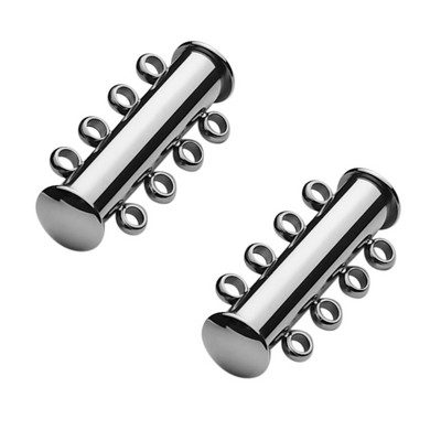 2 kom. Slojevite narukvice od nehrđajućeg čelika od ružičastog zlata, ogrlice, klizne jake magnetske kopče, cijevi, brava, kopča, kuka, nalazi za nakit