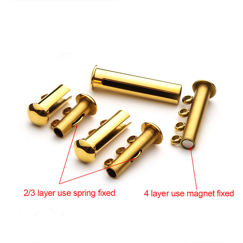 2 kom. Slojevite narukvice od nehrđajućeg čelika od ružičastog zlata, ogrlice, klizne jake magnetske kopče, cijevi, brava, kopča, kuka, nalazi za nakit