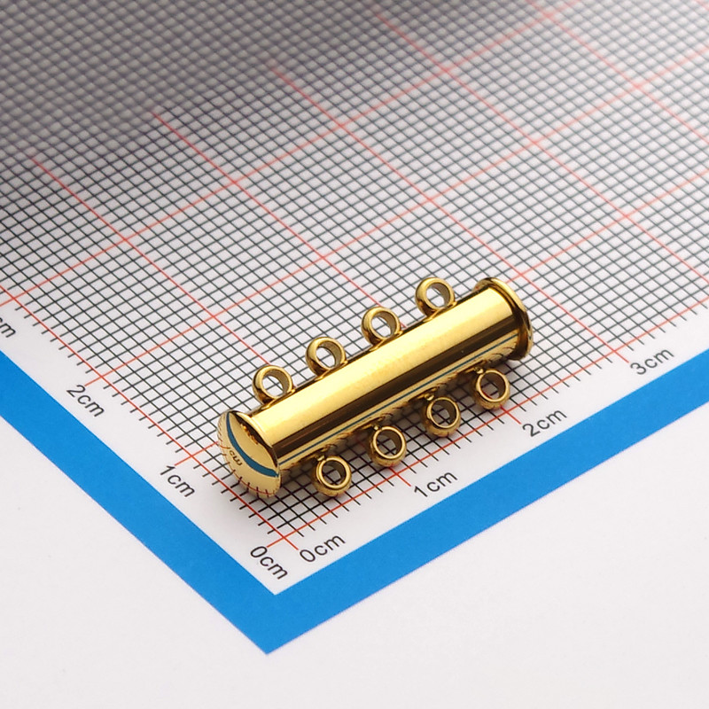 2 kom. Slojevite narukvice od nehrđajućeg čelika od ružičastog zlata, ogrlice, klizne jake magnetske kopče, cijevi, brava, kopča, kuka, nalazi za nakit