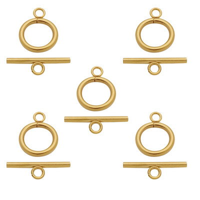 5 kompleta/lot pozlaćeni nehrđajući čelik OT preklopna kopča kopča konektor pričvršćivač narukvica za DIY dodatke za izradu nakita