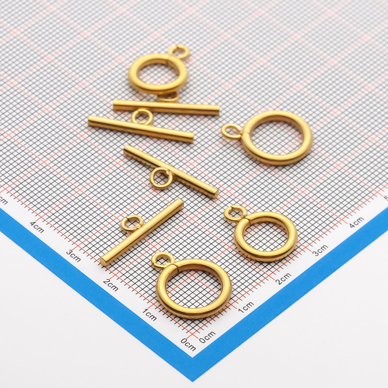 5 kompleta/lot pozlaćeni nehrđajući čelik OT preklopna kopča kopča konektor pričvršćivač narukvica za DIY dodatke za izradu nakita