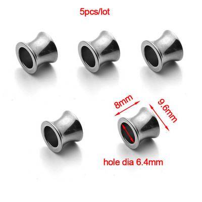 5 komada odstojnih perli od nehrđajućeg čelika s velikom rupom za DIY šarm ogrlicu kožnu narukvicu Izrada nakita Nalazi Dodaci