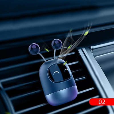Odorizant pentru mașină, mini robot creativ, clemă de ventilație, parfum, aromă, ieșire de ventilație, aromaterapie, interior auto