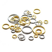 100 komada visokokvalitetnih 3-12 mm zlatnih prstenova za skok od nehrđajućeg čelika za diy ogrlice, naušnice, izrada nakita, konektori