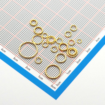 100 τμχ Υψηλής ποιότητας 3-12 χιλιοστά χρυσό ανοξείδωτο ατσάλι σπαστό δαχτυλίδια για Diy κολιέ σκουλαρίκια Κοσμήματα Making Findings Connectors