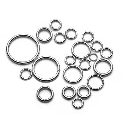 100 komada visokokvalitetnih 3-12 mm zlatnih prstenova za skok od nehrđajućeg čelika za diy ogrlice, naušnice, izrada nakita, konektori
