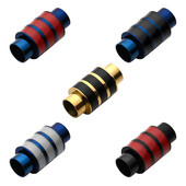 2 komada emajlirane kopče od nehrđajućeg čelika, jake magnetske brave, odgovaraju 6 mm okrugloj kožnoj narukvici s užetom za nalaze za izradu nakita