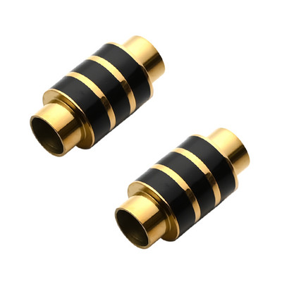 2 komada emajlirane kopče od nehrđajućeg čelika, jake magnetske brave, odgovaraju 6 mm okrugloj kožnoj narukvici s užetom za nalaze za izradu nakita