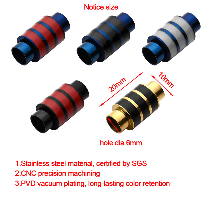 2 komada emajlirane kopče od nehrđajućeg čelika, jake magnetske brave, odgovaraju 6 mm okrugloj kožnoj narukvici s užetom za nalaze za izradu nakita