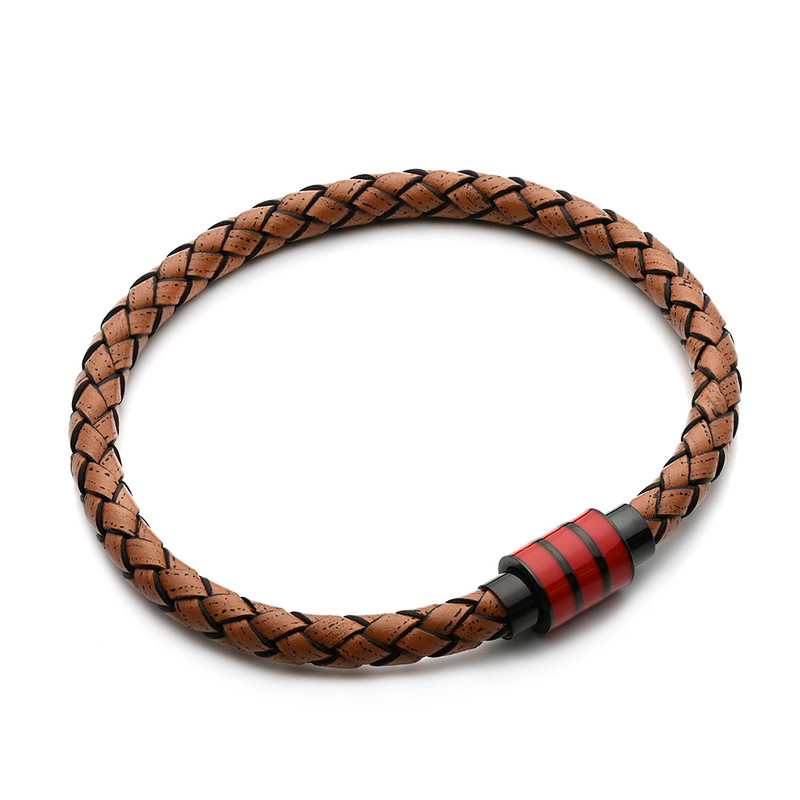 2 komada emajlirane kopče od nehrđajućeg čelika, jake magnetske brave, odgovaraju 6 mm okrugloj kožnoj narukvici s užetom za nalaze za izradu nakita