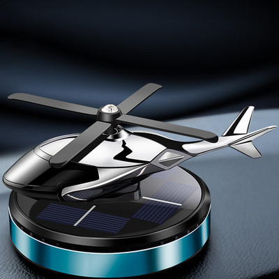 Energie solară Odorizant de aer pentru elicopter Planș de bord pentru mașină Parfum cu jet de aer Difuzor de avion cu energie solară creativ Aroma de avion din aliaj