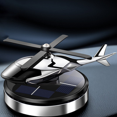 Energie solară Odorizant de aer pentru elicopter Planș de bord pentru mașină Parfum cu jet de aer Difuzor de avion cu energie solară creativ Aroma de avion din aliaj