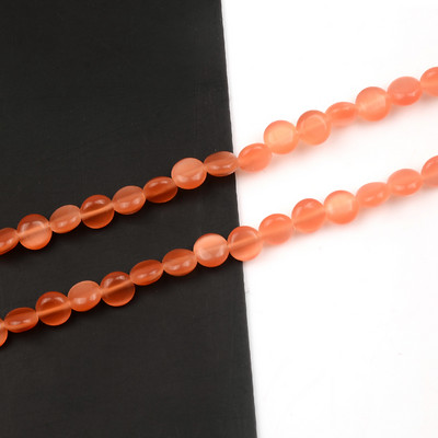 Ravne okrugle kovanice u obliku prirodnih mačkastih perli Visokokvalitetne labave perle za izradu nakita Mjesečev kamen DIY Narukvica Nakit