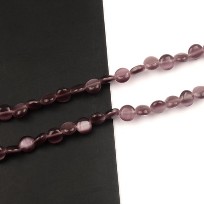 Ravne okrugle kovanice u obliku prirodnih mačkastih perli Visokokvalitetne labave perle za izradu nakita Mjesečev kamen DIY Narukvica Nakit