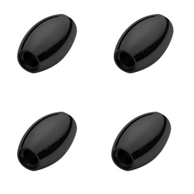 4 komada 3 mm rupa veličine ružičasto zlatne crne ovalne razmaknice od nehrđajućeg čelika za Diy kožne narukvice Ogrlica Izrada nakita Nalazi