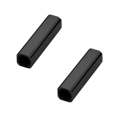 2 db Kiváló minőségű rozsdamentes acél négyzet alakú mágneses kapocs, illeszkedik 3 mm-es 4 mm-es kerek bőr zsinór karkötő barkács ékszer karkötőhöz