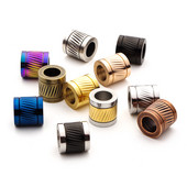 4 komada kvalitetnih svemirskih perli od nehrđajućeg čelika s velikom rupom, 6 mm kožna narukvica, izrada ogrlice, pribor za izradu nakita.