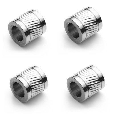 4 komada kvalitetnih svemirskih perli od nehrđajućeg čelika s velikom rupom, 6 mm kožna narukvica, izrada ogrlice, pribor za izradu nakita.