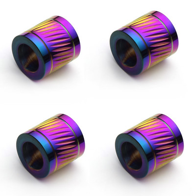 4 komada kvalitetnih svemirskih perli od nehrđajućeg čelika s velikom rupom, 6 mm kožna narukvica, izrada ogrlice, pribor za izradu nakita.